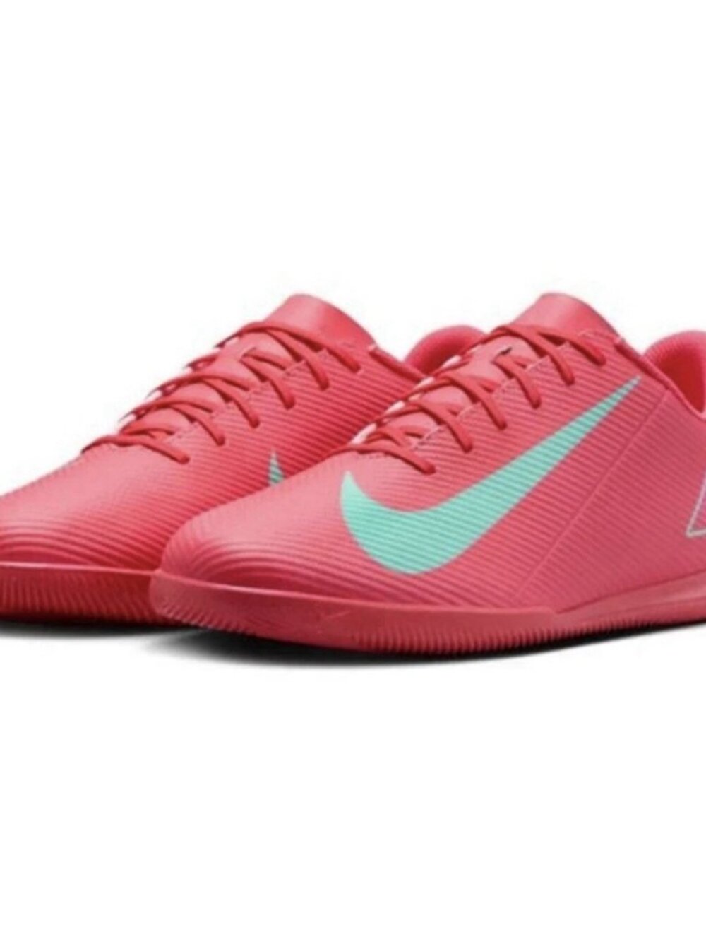Nike Mercurial Vapor 16 Club IC Soccer Cleats FQ8438-800 EmberGlow/Green Sz 7